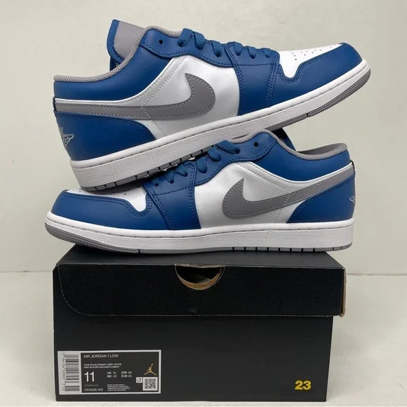 Nike Air Jordan 1 Retro Low “True Blue” 2023 - Picture 3 of 4